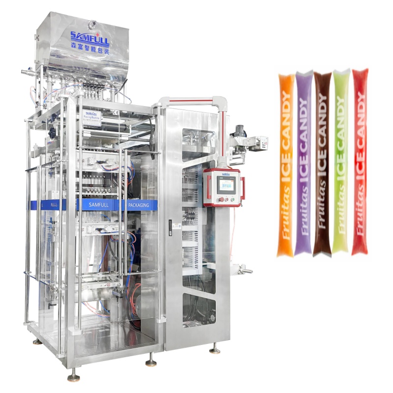 Multilane Ice Stick Packing Machine | Multi-Flavor Ice Candy Packaging Machine