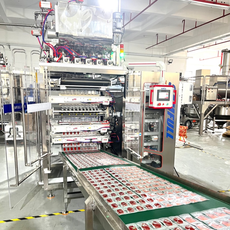Multi-lane Packing Machine for Liquid & Sauce Packaging