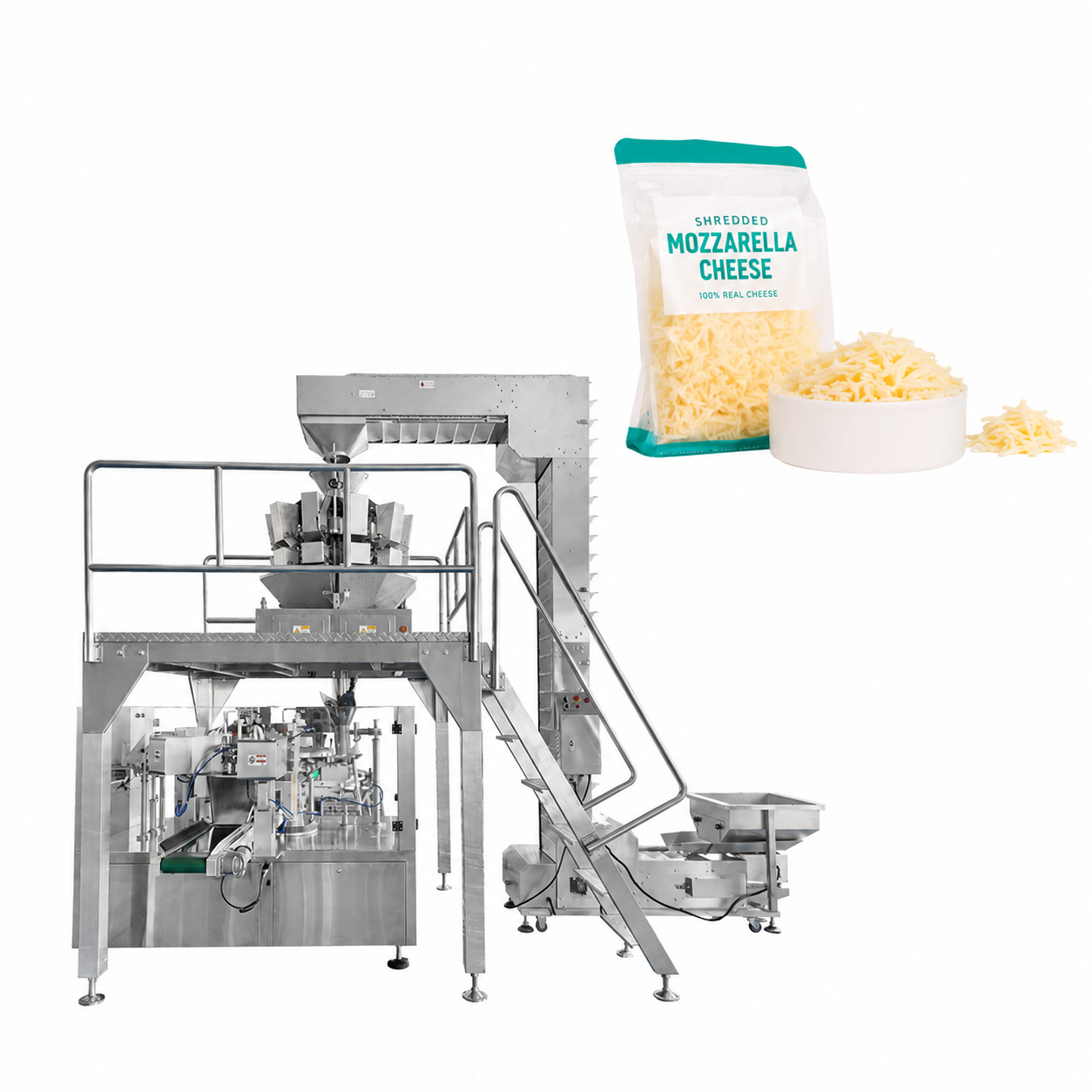Mexico Custom Shredded Cheese Packing Machine | Premade Pouch Packaging Solution