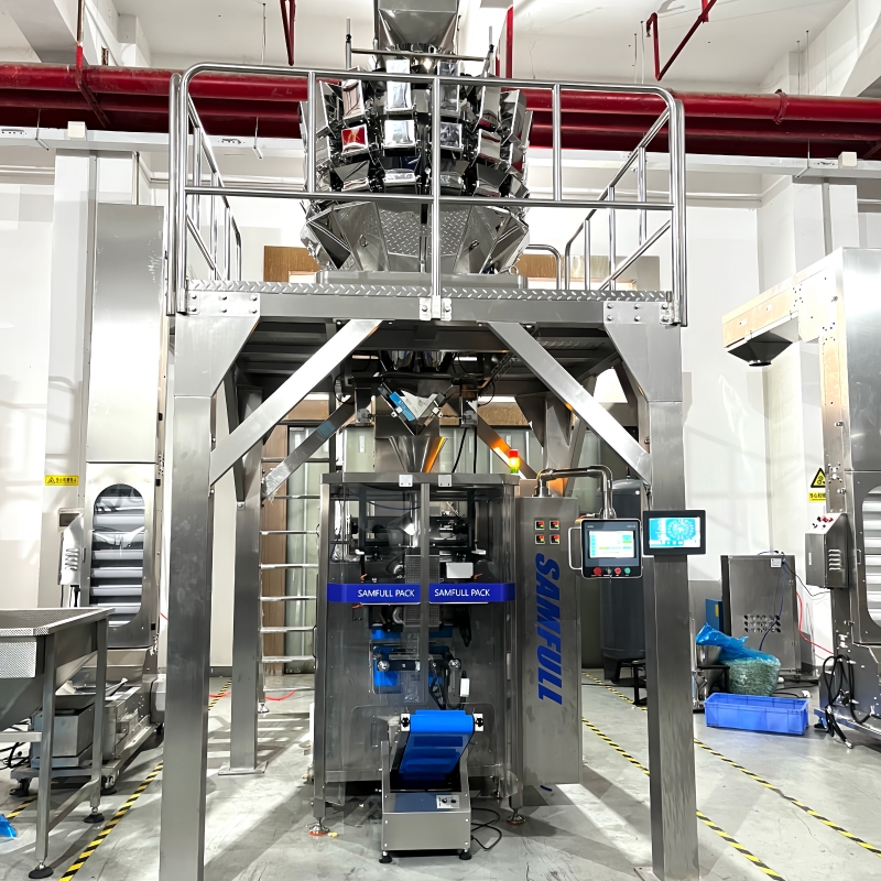 80–150 Sachets/Min High Speed Pork Jerky Packing Machine | Nitrogen Flush VFFS System