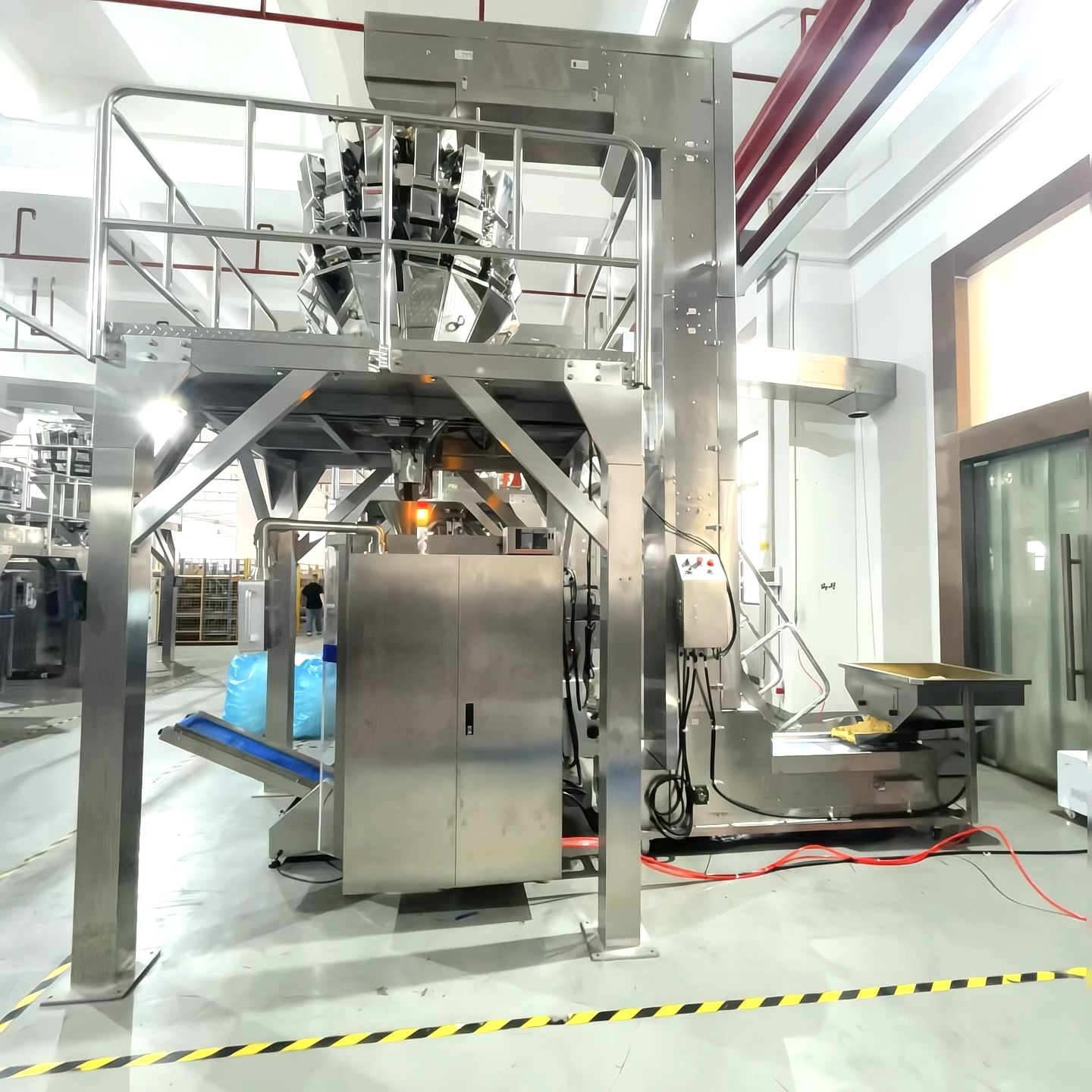 80–150 Sachets/Min High Speed Pork Jerky Packing Machine | Nitrogen Flush VFFS System